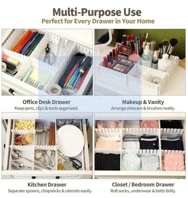 Drawer Divider Adjustable DIY Storage Organizer Separator