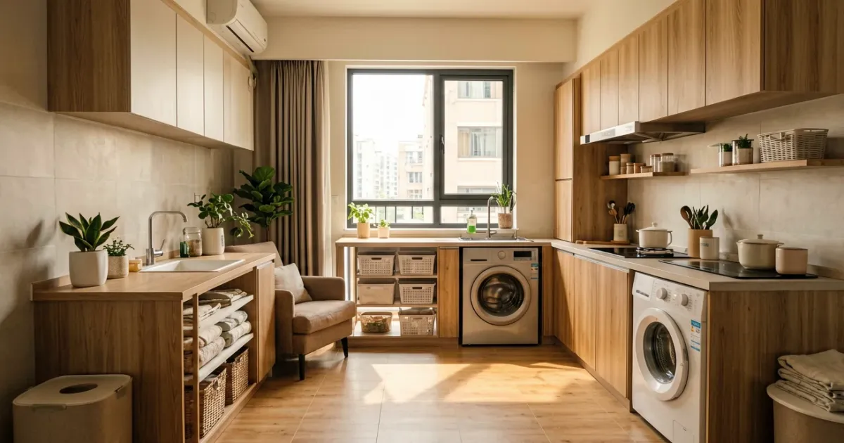 Balcony to Laundry: 2sqm Utility Zone Makeover