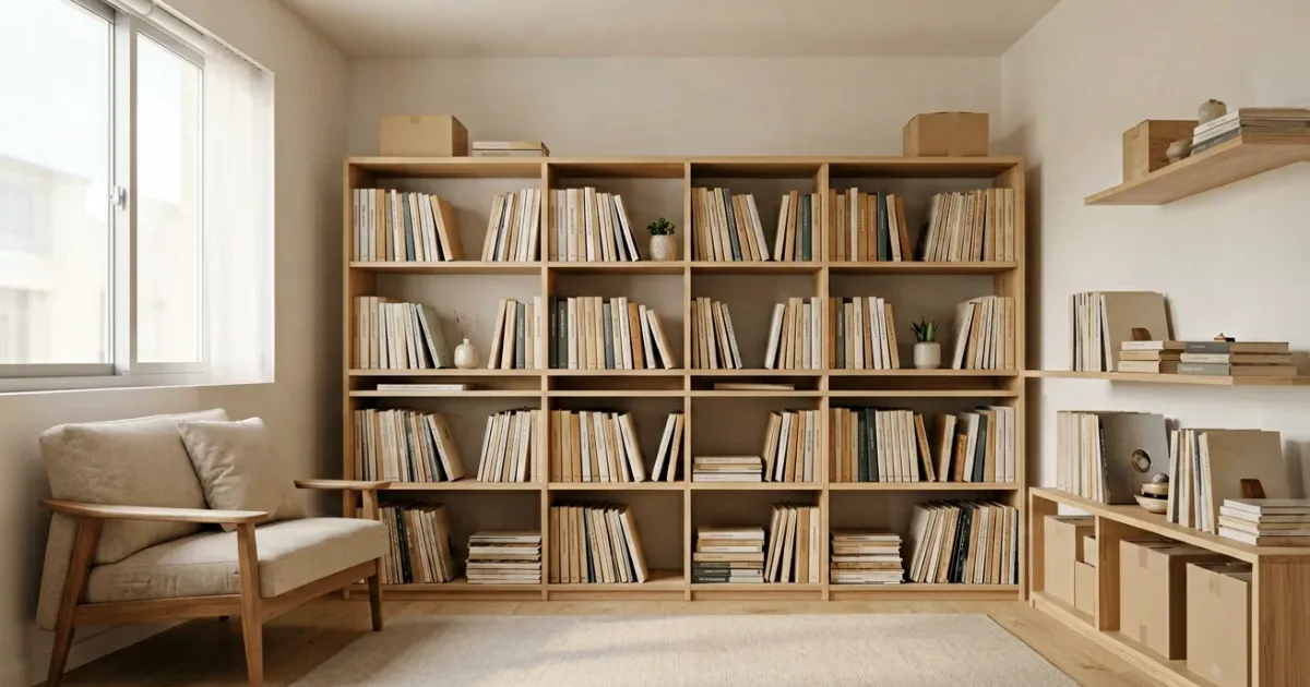 Display, Don't Hide: 200+ Books & Vinyl in a Studio