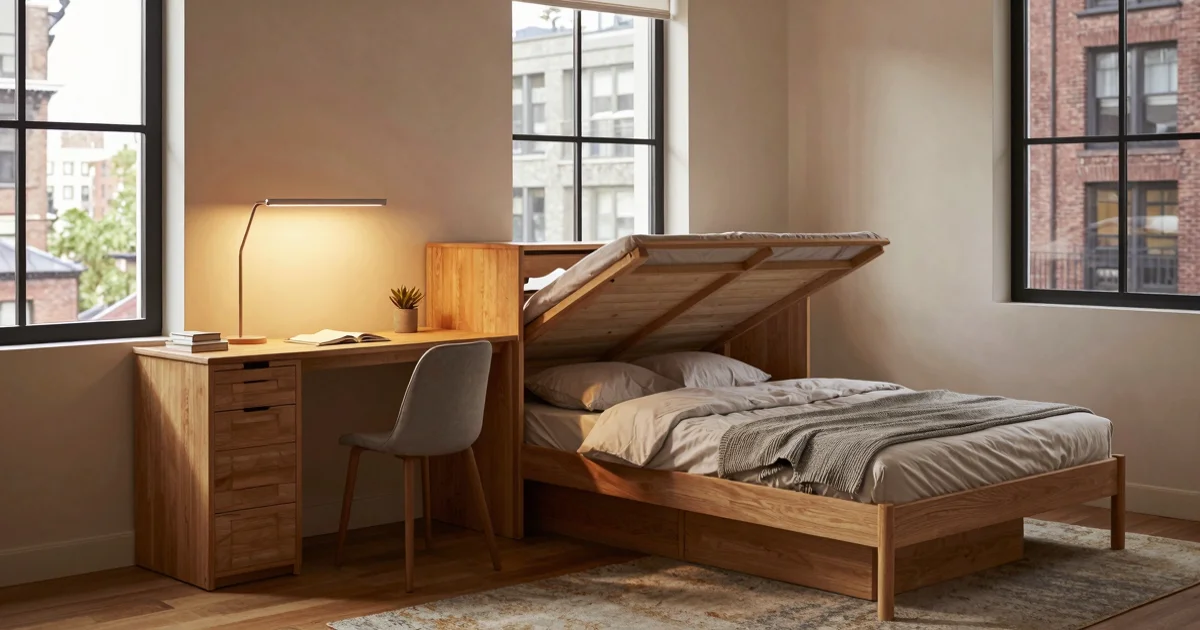 Murphy Bed with Desk: Small Apartment Work-Sleep Solution